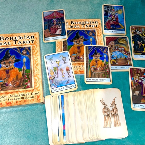 FREE SHIPPING The Bohemian Animal Tarot Cards - Picture 2 of 2